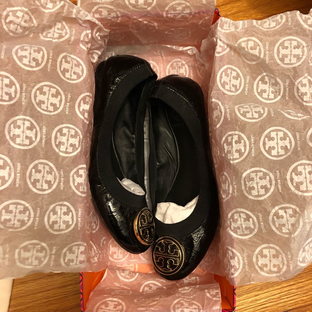 Tory Burch Caroline Patent Leather Flats 6.5